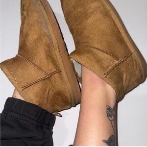 Brown Suede Ankle Boots